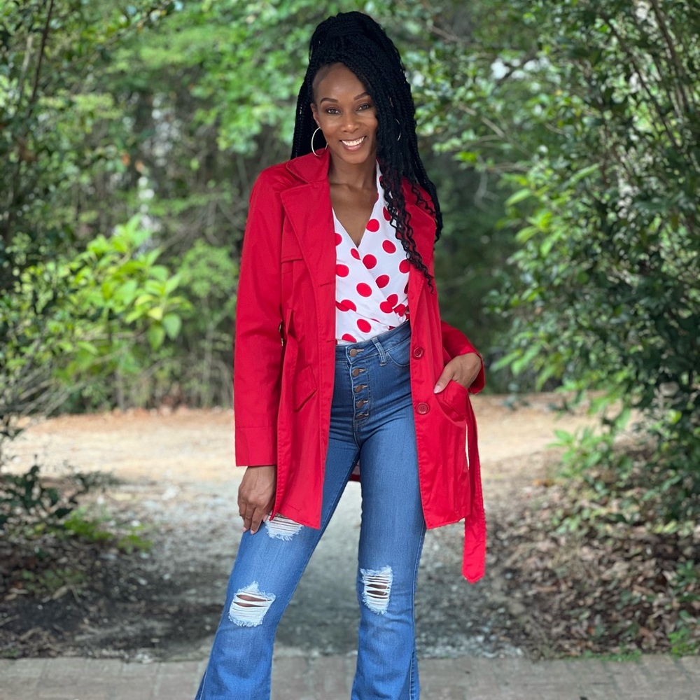 Red Rain Jacket